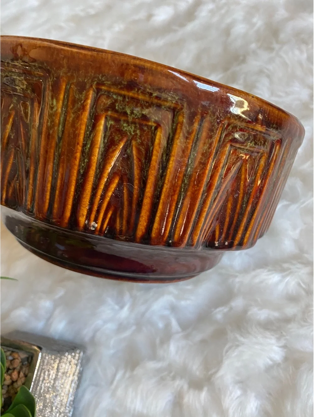 Haggar Vintage USA Brown Ceramic Bowl